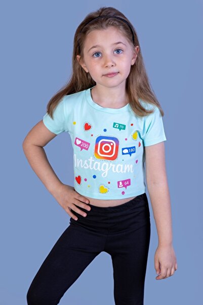 Toontoy Κοριτσίστικο μπλουζάκι Instagram με τύπωμα με καρδιά