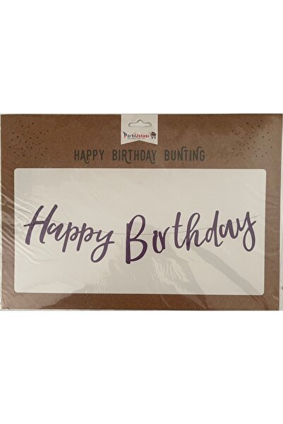 Görkem Toptan عيد ميلاد سعيد مكتوب بخط اليد لافتة باللون الأرجواني الشحن الفوري