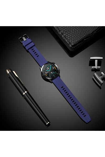 Nezih Case لساعة هواوي Gt3/Gt4/Gt5/Gt5 Pro 46 ملم - 22 ملم سلك جل سيليكون منقوش ناعم