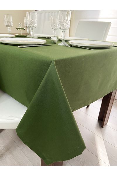Zeren Home Față de masă fără griji rezistentă la lichide verde