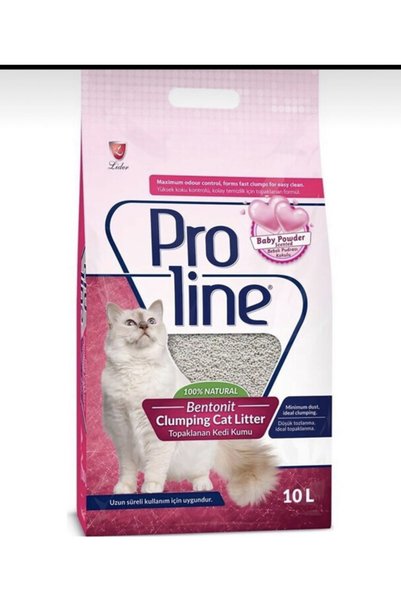 Proline Bentonit 10 L Kedi Kumu Kalın Taneli Bebek Pudra Kokulu