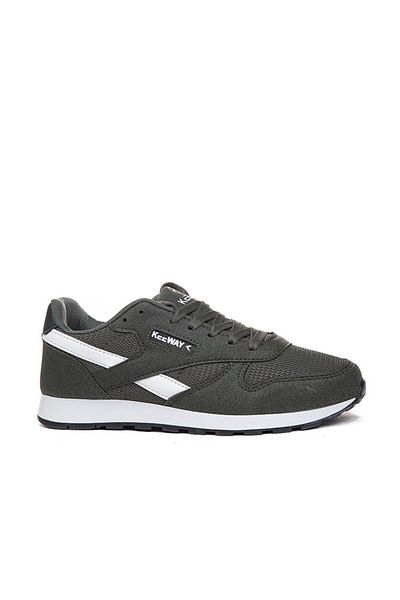 RUNSTEP Ανδρικά γυναικεία αθλητικά παπούτσια με κορδόνια χακί που αναπνέουν