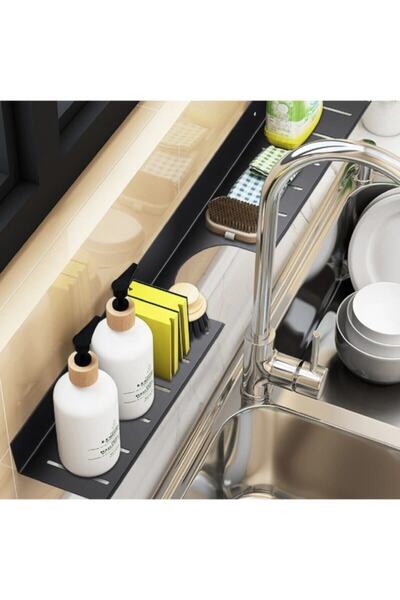 EVAY Μεταλλικό ράφι σαμπουάν οργάνωσης μπάνιου/κουζίνας - 50 εκ