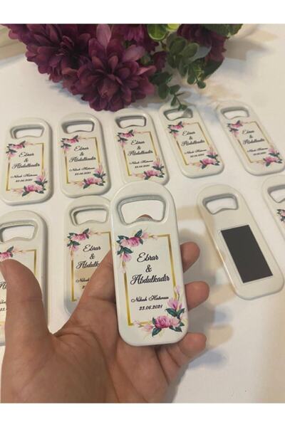 Motif Aksesuar 30 Adet Düğün Nişan Söz Nikah Mevlüd Hediyesi - Hediyelik Magnet Açacak