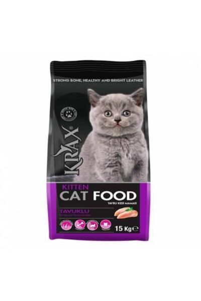 Krax Kitten Tavuklu Yavru Kedi Maması 15 Kg