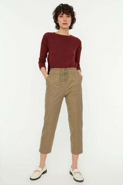 Koton Hose mit weitem Bein und elastischen Taillentaschen