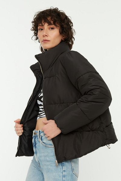 Koton Zippered Stand-up Collar Puffer Jacket