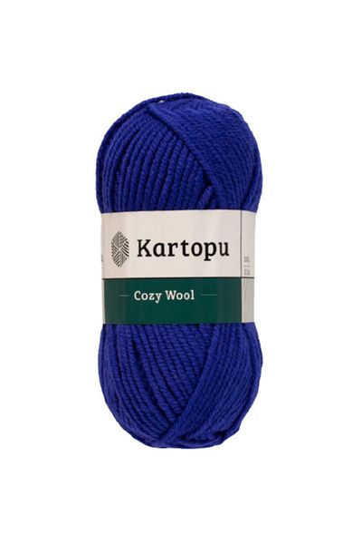 Kartopu Cozy Wool K1624 Violet Blue 25% Wool Mixed Thick Rope
