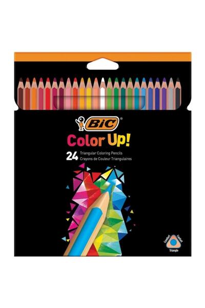 Bic Color Up 24 Colored Triangle Dry Crayons