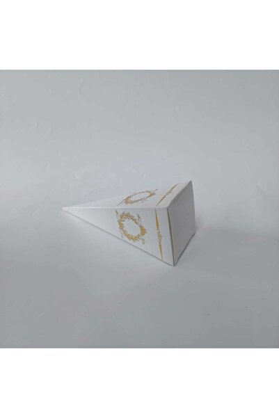 kadir kutu 15x4 Beyaz Altın Yaldızlı Külah 25'li