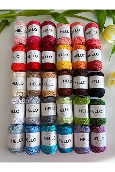 Hobianna Hello Punch & Amigurimi 30'lu Iplik Seti