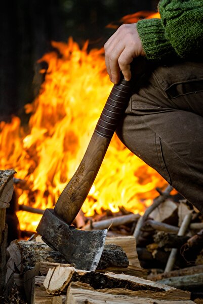 Megaton Vidar Dövme Kamp Baltası 36cm Kılıflı Megavid-36