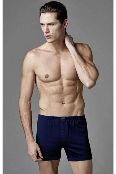 Eros Έγχρωμο Boxer 2 Pack Μαύρο-μπλε