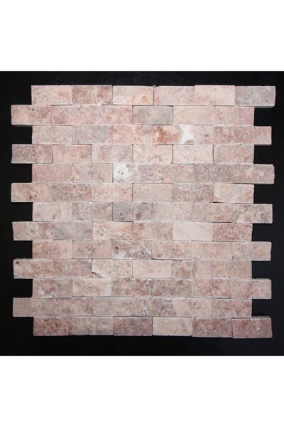 MYM Mermer Yapı Market Tasarım Kırmızı Traverten Patlatma Mozaik