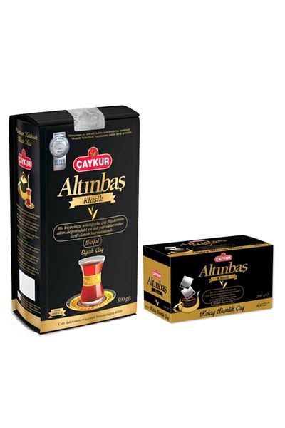 Çaykur Altınbaş Bulk Tea 500 Gr + Altınbaş Teapot Bag Classic 40 Pieces 200 Gr