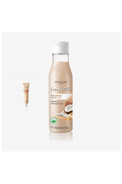 Oriflame Love Nature - Strengthening Shampoo and Hot Care Oil for Dry Hair Gift