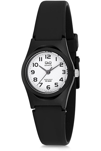 Q&Q ساعة يد سوداء للأطفال للجنسين