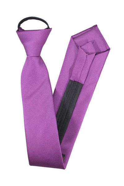 PROKRAVAT Plum Eyelet Patterned Zippered Tie