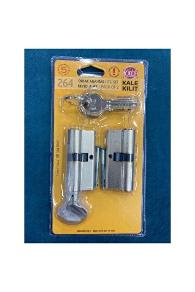 Kale Kilit 264 Ikiz Set Çift Göbek Tek Anahtar Hızlı Kargo