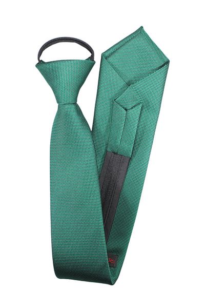 PROKRAVAT Dark Green Eyelet Patterned Zippered Tie