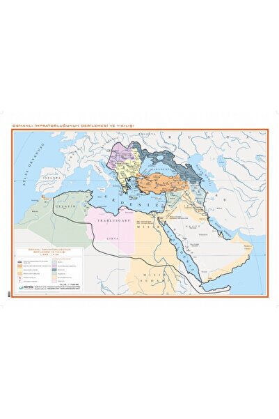 cansares Osmanlı Imparatorluğu'nun En Geniş Sınırları Haritası ( Kutulu - Har...