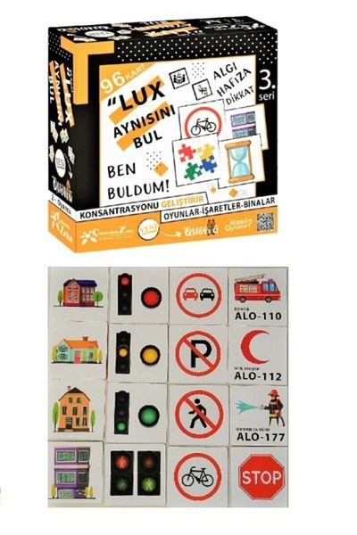 Çekirdek Zeka Lux Find The Same 3Series - Basic Skills and Action Cards