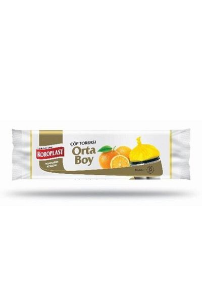 Koroplast Mandarin Scented Garbage Bag Medium Size 15 Pieces
