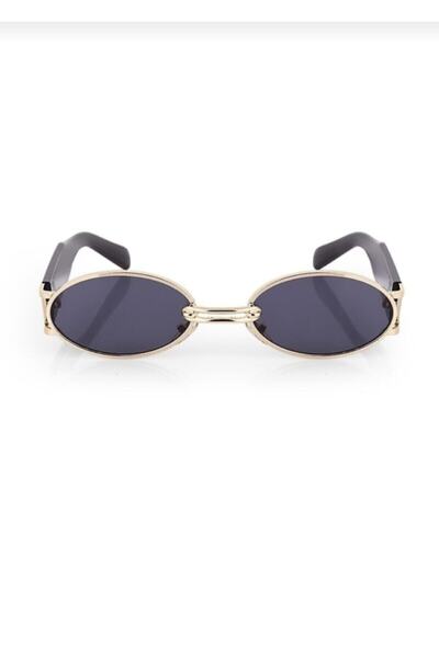 gulflower nude Vintage Women's Sunglasses - Almond Black Gold, Black CA0009