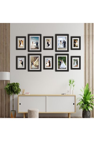 AS TİCARET 10 Pieces PVC Glass Frame Set
