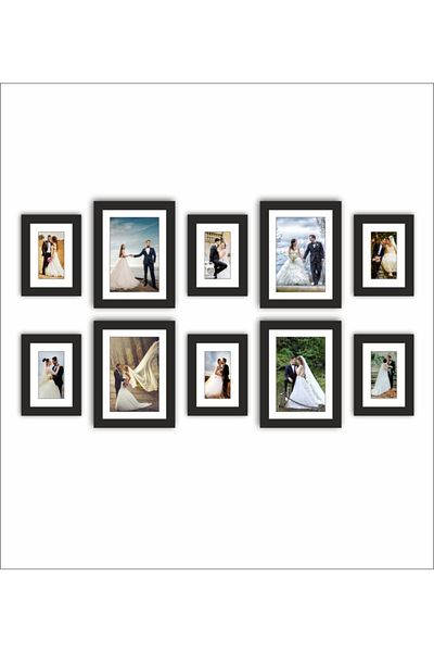 AS TİCARET 10 Pieces PVC Glass Frame Set