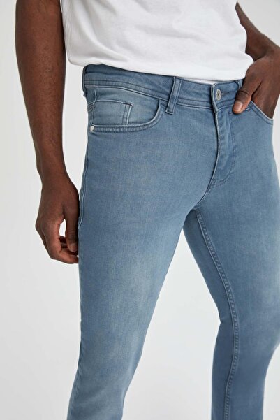 DeFacto Pedro Slim Fit Normal Bel Dar Paça Jean Pantolon