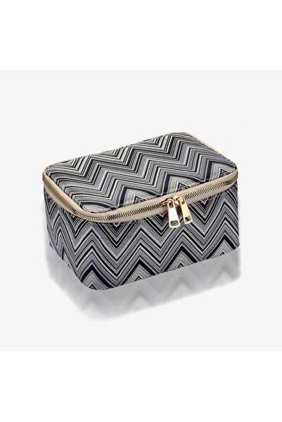 VIVION حقيبة مكياج متعرجة لمستلزمات المكياج