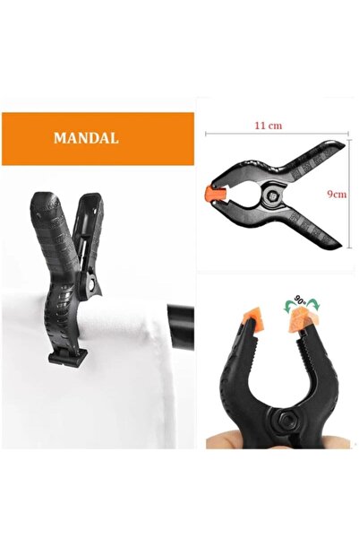 ADA GREENBOX Mandal-clamp - Fon Perde Tutucu ( 4 Adet )