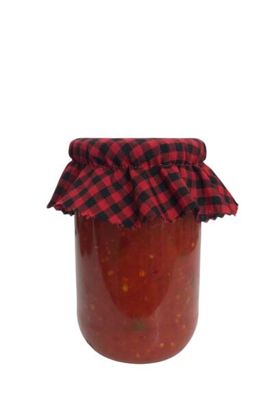 Soft Kare Siyah-kırmızı Küçük Pötikareli Lastikli Dikişli Kavanoz Kapağı Örtüsü 6 Adet