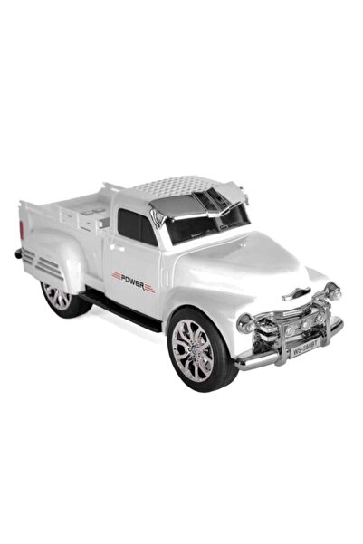 JUNGLEE Ws-558bt Nostaljik Pikap Araba Fm Radyolu Bluetooth Hoparlör Beyaz