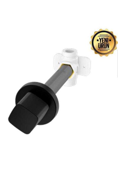 Köksallar Tesisat Trace Structure 20 Mm (square) Built-in Intermediate Cut-off Valve BT7030 Matte Black