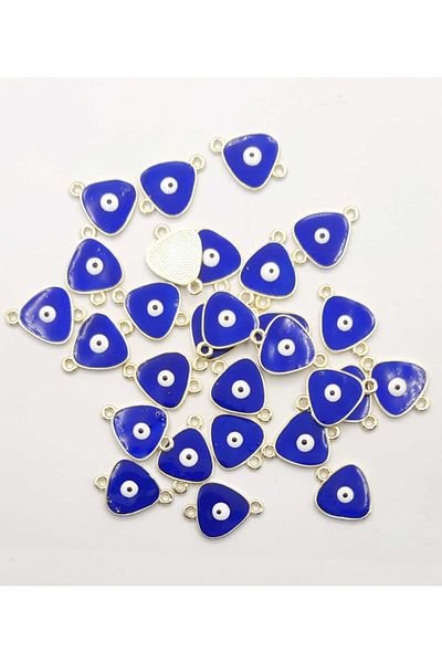 yiğit aksesuar Triangle Evil Eye Necklace Bracelet Tip 1 Piece