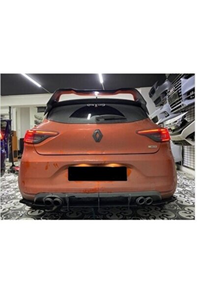 Genel Markalar Renault Clio 5 Uyumlu Arka Tampon Splitter Flap Mat Siyah