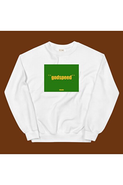 Drippy Унісекс-светр Beyaz Godspeed