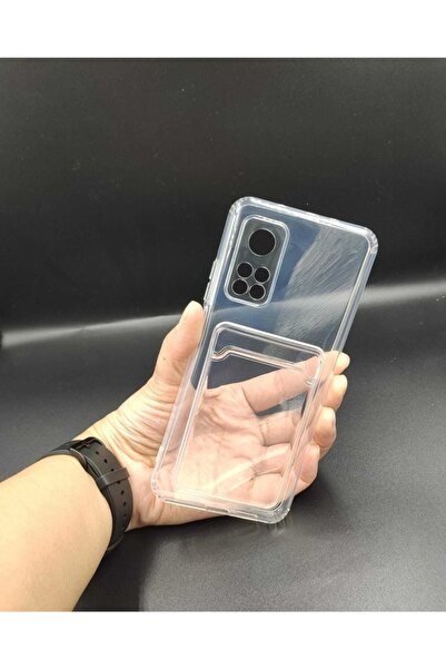 BilişimGo Technology Mi 10t / 10t Pro Şeffaf Kartlıklı Darbe Emici Silikon Te...