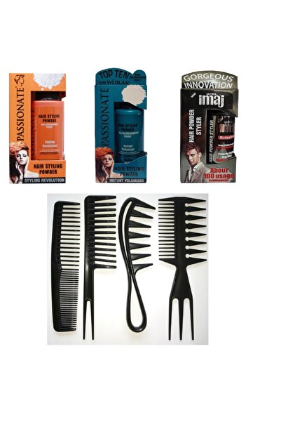 Passionate - Imaj Şekillendirici Hacim Veren Saç Pudrası Seti + 4lü Şekillend...