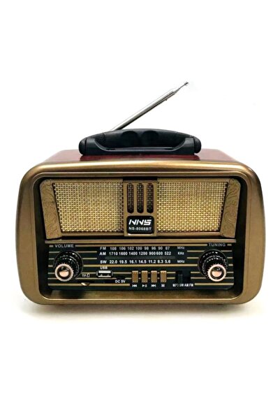 comse Nns 8068 Bt Taşınabilir Nostaljik Radyo Bluetooth Hoparlör Mp3 Çalar