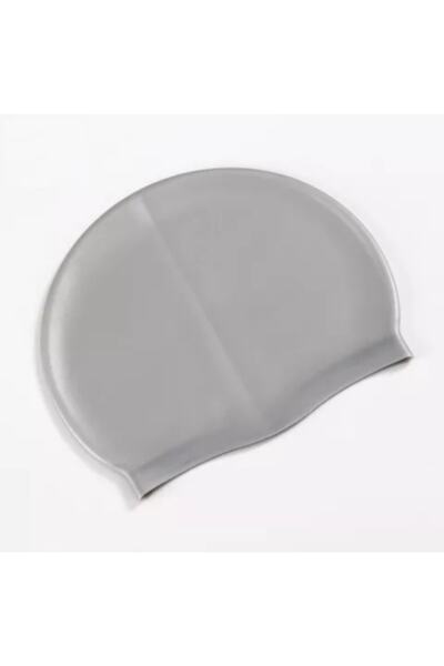 eleven market Gray Solid Color Silicone Bonnet