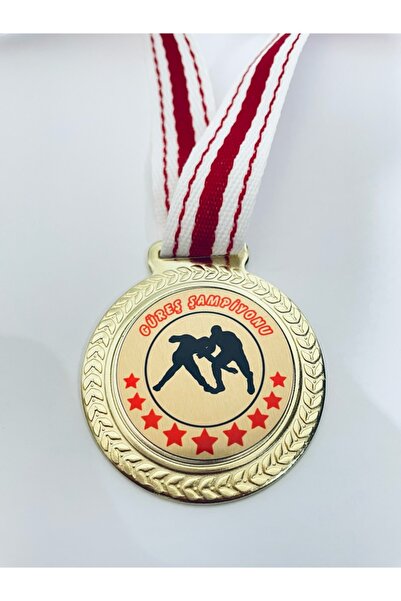 Lider Baskı 1 Adet Güreş Şampiyonu Madalyası - Dijital Baskılı 1. Kalite Madalya