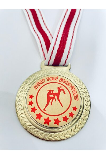 Lider Baskı 1 Adet Muay Thai Şampiyonu Madalyası Dijital Baskılı