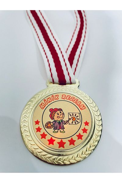 Lider Baskı 5 Μικροσκοπικά Μετάλλια Ζωγράφου Ψηφιακά Εκτυπωμένα