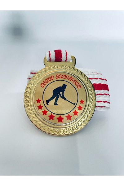 Lider Baskı 1 Μετάλλιο Πρωταθλητής Χόκεϊ Ψηφιακό Τυπωμένο 1 Μετάλλιο Ποιότητας
