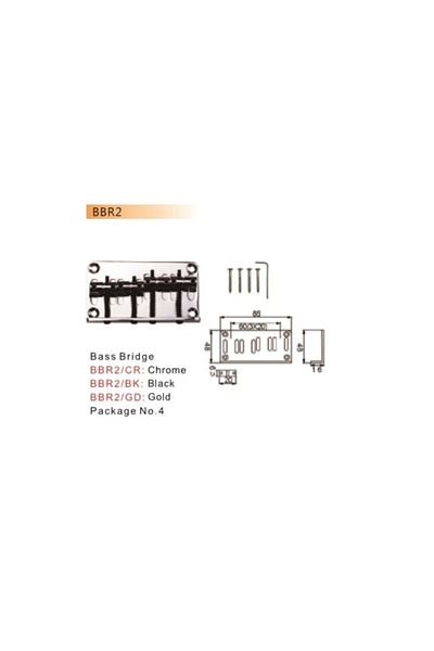 VALENCIA Dr.Parts Bass Bridge Black (86X48)