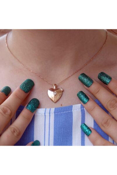 Takı Boom Aşk Kolyesi, Isimli Kolye, Kalp Gümüş Kolye,açılıp Kapanan Gümüş Kolye