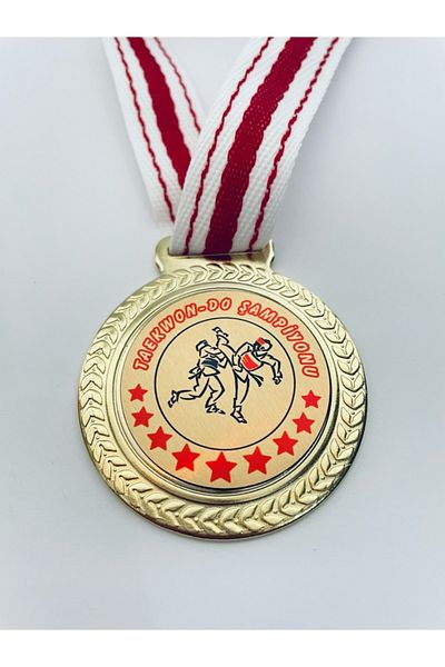 Lider Baskı 10 τμχ Μετάλλιο Πρωταθλητή Teakwon-do Ψηφιακό τυπωμένο μετάλλιο